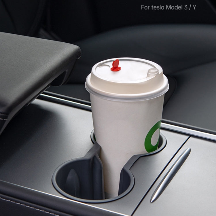 SHUNWEI SD-1054 Car Water Cup Holder for Tesla Model 3 / Y(Grey) - In Car by SHUNWEI | Online Shopping UK | buy2fix