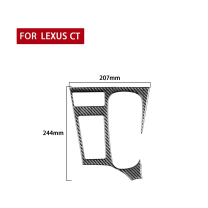 Car Carbon Fiber Central Control Panel Decorative Sticker for Lexus CT 2011-2017, Right Drive - In Car by buy2fix | Online Shopping UK | buy2fix