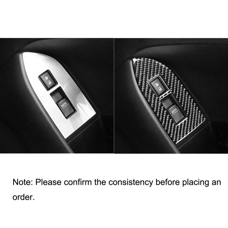 2 in 1 Car Carbon Fiber Window Lift Panel Decorative Sticker for Subaru BRZ / Toyota 86 2017-2019, Left Drive -  by buy2fix | Online Shopping UK | buy2fix