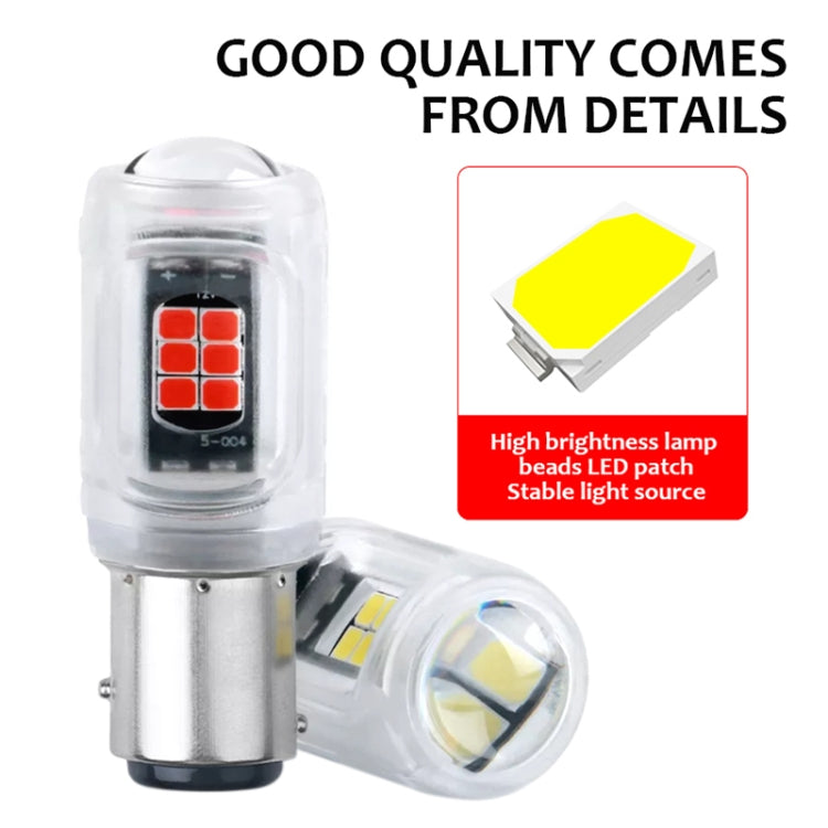 2pcs 1156 DC12V / 2.16W / 0.18A / 480LM Car LED Turn Signal Light(White Light) - In Car by buy2fix | Online Shopping UK | buy2fix