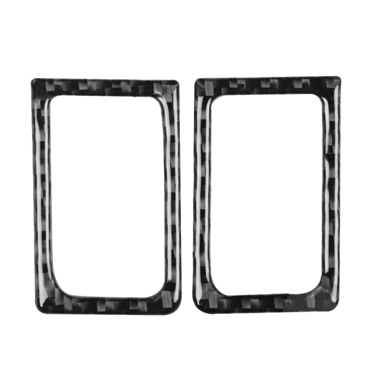 2 PCS Car Carbon Fiber Left and Right Door Lock Decorative Sticker for Nissan GTR R35 2008-2020, Left and Right Drive Universal -  by buy2fix | Online Shopping UK | buy2fix