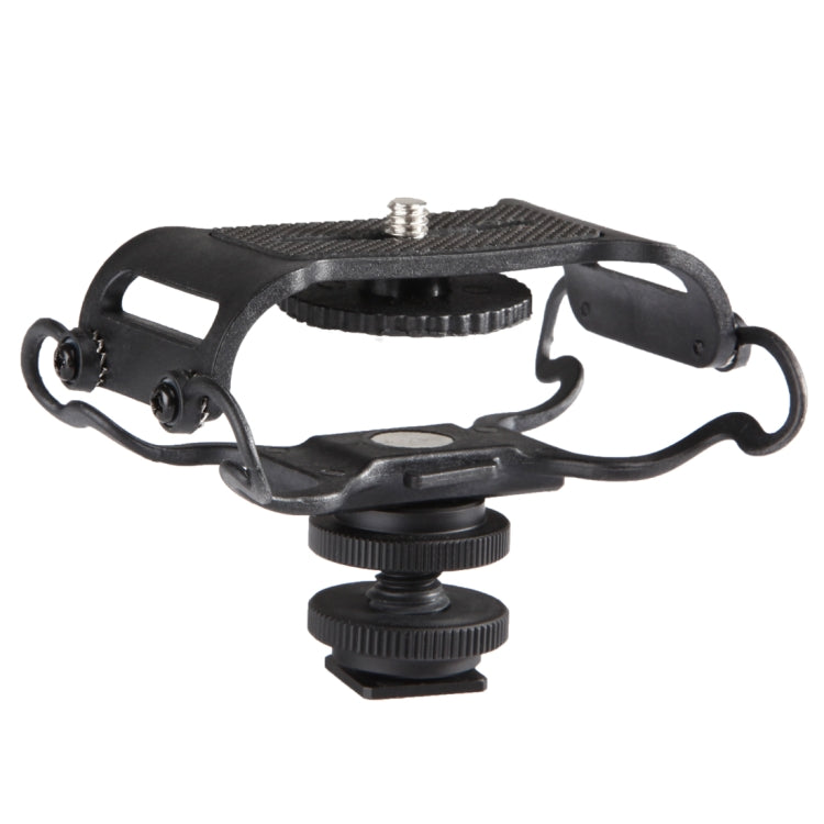 BOYA BY-C10 Universal Camera Microphone Shockmount with Hot Shoe Mount(Black) - Consumer Electronics by BOYA | Online Shopping UK | buy2fix