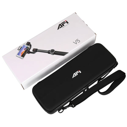 AFI V5 Smooth 3-Axis Handheld Aluminum Brushless Gimbal Stabilizer with Tripod Mount & Fill Light for Smartphones within 6 inch, Support Face Tracking(Black) - Consumer Electronics by buy2fix | Online Shopping UK | buy2fix