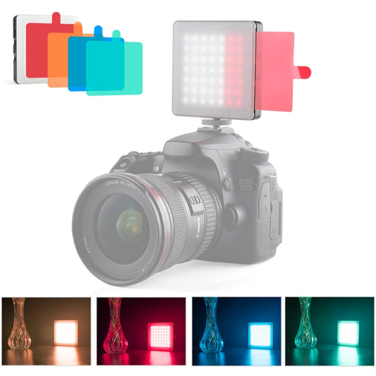 YELANGU Portable 49 LEDs Phone Photography Fill Light with 6 Color Filters (Black) -  by YELANGU | Online Shopping UK | buy2fix