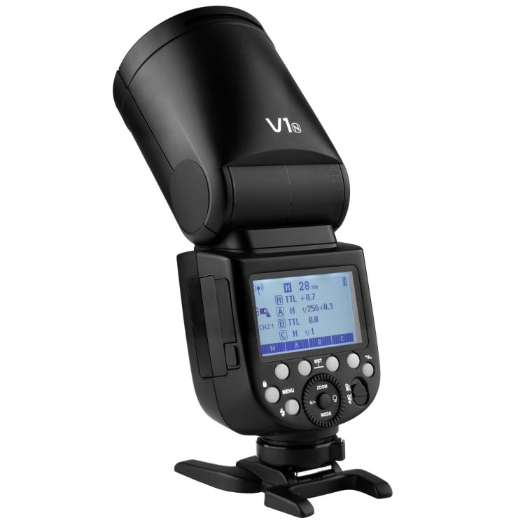 Godox V1N Round Head TTL Flash Speedlite for Nikon (Black) - Shoe Mount Flashes by Godox | Online Shopping UK | buy2fix