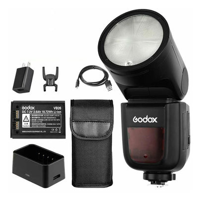 Godox V1P Round Head TTL Flash Speedlite for Pentax (Black) - Camera Accessories by Godox | Online Shopping UK | buy2fix