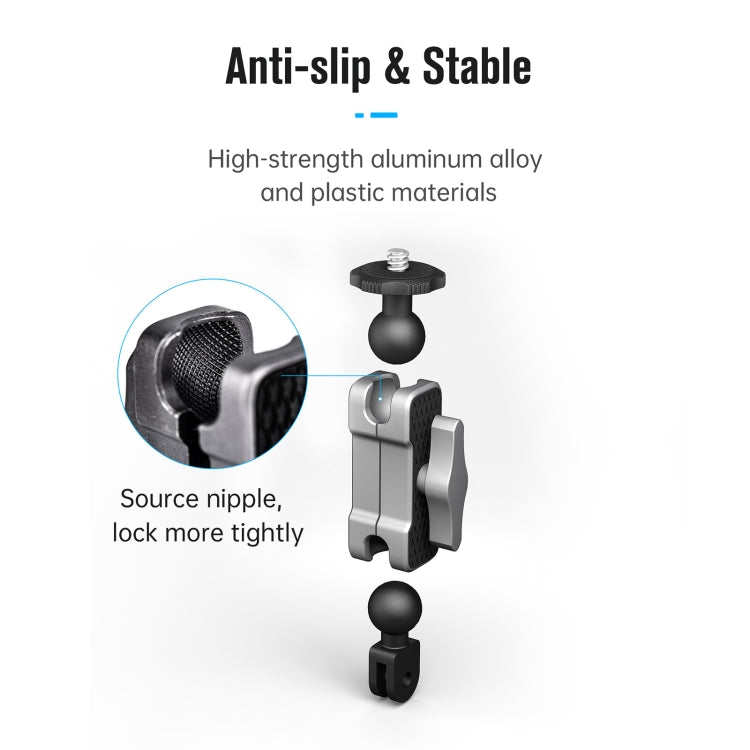 STARTRC  Aluminium Alloy Mount Adapter Adjustable Arm(Black Silver) - Helmet Mount by STARTRC | Online Shopping UK | buy2fix