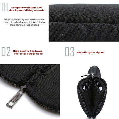 3 in 1 Neoprene U Disk Storage Bag Cover (Black) -  by buy2fix | Online Shopping UK | buy2fix