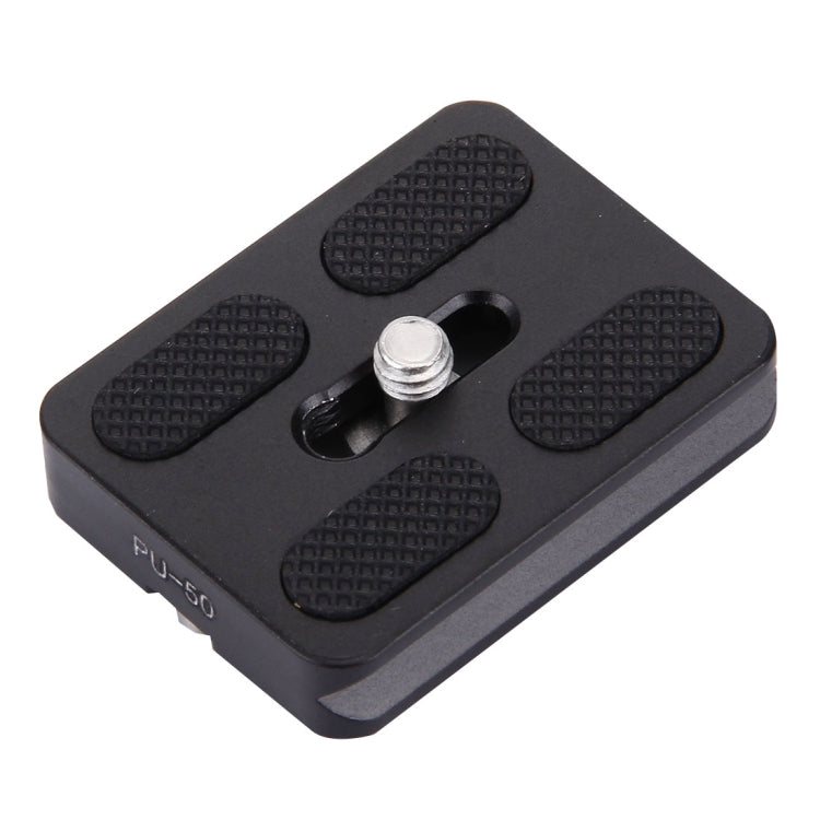 Fittest PU-50 Universal Aluminium Alloy Quick Release Plate with Rubber Cushion - Quick Release Plate by FITTEST | Online Shopping UK | buy2fix