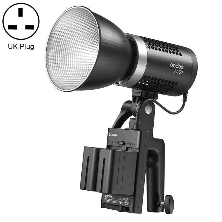 Godox ML60 60W LED Light 5600K Video Studio Flash Light(UK Plug) - Shoe Mount Flashes by Godox | Online Shopping UK | buy2fix