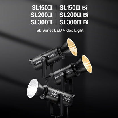 Godox SL150IIIBi 160W Bi-Color 2800K-6500K LED Video Light(US Plug) - Shoe Mount Flashes by Godox | Online Shopping UK | buy2fix