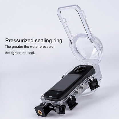 For Insta360 X3 Camera 50m Waterproof Sealed Diving Case (Transparent) - Case & Bags by buy2fix | Online Shopping UK | buy2fix