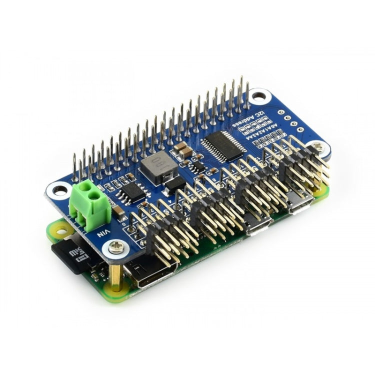 Waveshare 16-Channel 12-bit I2C Servo Driver HAT B for Raspberry Pi - Sockets Adapters Accessories by WAVESHARE | Online Shopping UK | buy2fix