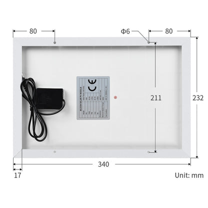 Waveshare High Conversion Efficiency 18V 10W Solar Panel - Modules Expansions Accessories by WAVESHARE | Online Shopping UK | buy2fix