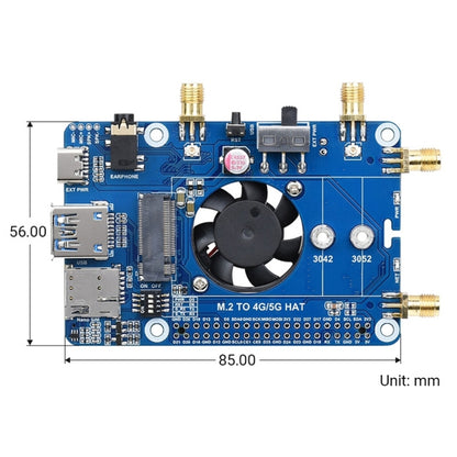 Waveshare SIM8202G-M2 5G HAT B Multi Band Snapdragon X55 Module Board for Raspberry Pi - LCD & LED Display Module by WAVESHARE | Online Shopping UK | buy2fix