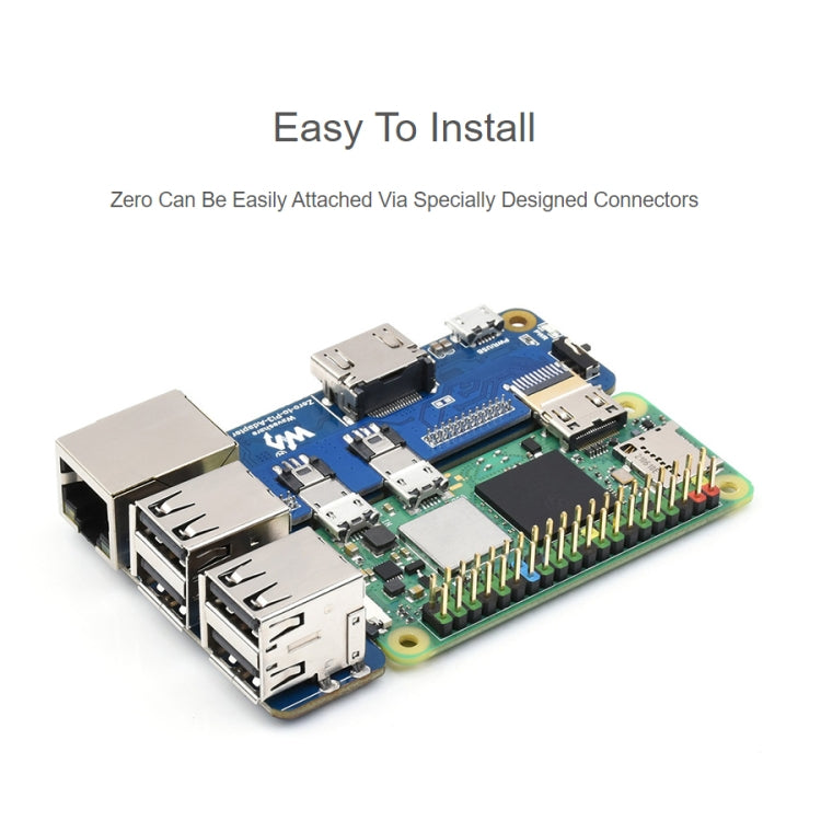 Waveshare Raspberry Pi Zero To 3B Adapter for Raspberry Pi 3 Model B/B+ - Modules Expansions Accessories by WAVESHARE | Online Shopping UK | buy2fix