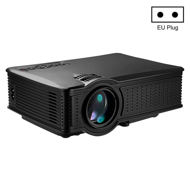 LY-40 1800 Lumens 1280 x 800 Home Theater LED Projector with Remote Control, EU Plug (Black) - Consumer Electronics by buy2fix | Online Shopping UK | buy2fix