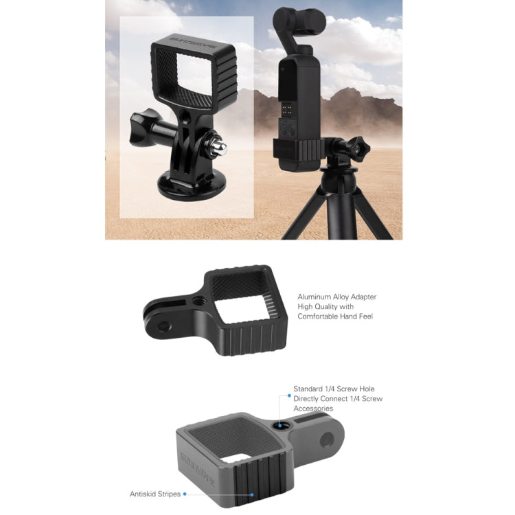 Sunnylife OP-Q9195 Metal Adapter + Tripod + Extending Rod for DJI OSMO Pocket - DJI & GoPro Accessories by Sunnylife | Online Shopping UK | buy2fix