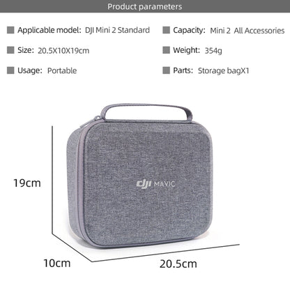 DJI Portable Waterproof Nylon Box Case Storage Bag for DJI Mini 2 Drone(Grey) - Carry Cases & Bags by DJI | Online Shopping UK | buy2fix