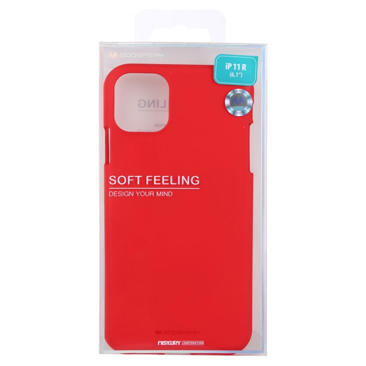 GOOSPERY SOFE FEELING TPU Shockproof and Scratch Case for iPhone 11(Red) - iPhone 11 Cases by GOOSPERY | Online Shopping UK | buy2fix