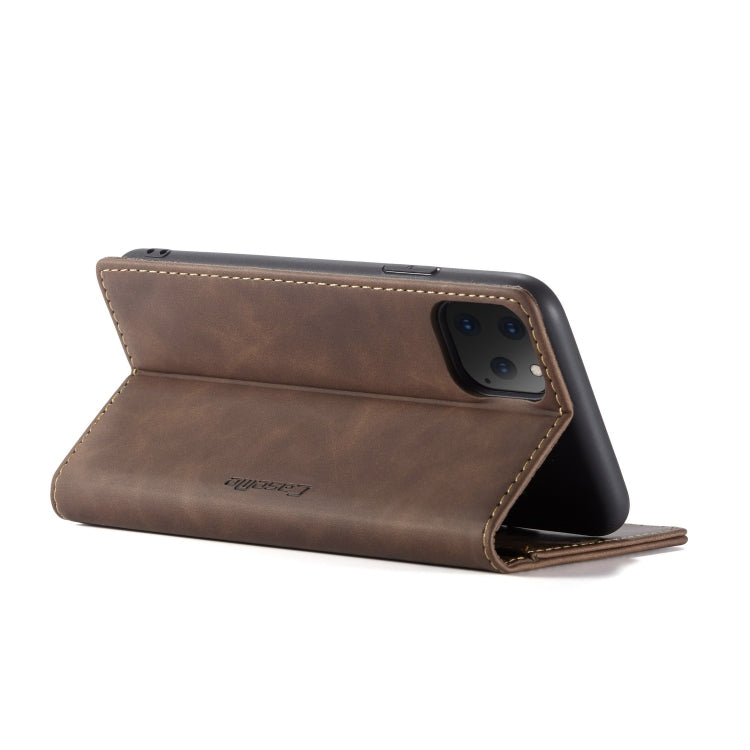 CaseMe-013 Multifunctional Horizontal Flip Leather Case with Card Slot & Holder & Wallet for iPhone 11 Pro(coffee) - Apple Accessories by CaseMe | Online Shopping UK | buy2fix