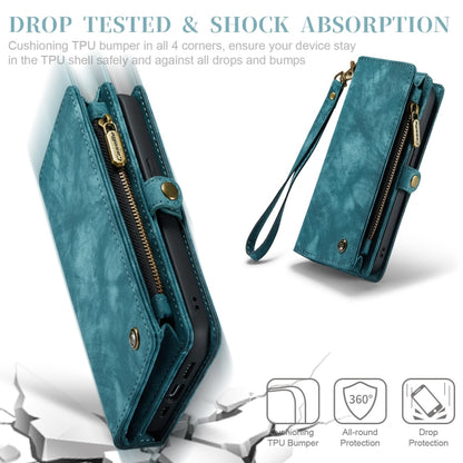 For iPhone 11 Pro Max CaseMe-008 Detachable Multifunctional Horizontal Flip Leather Case with Card Slot & Holder & Zipper Wallet & Photo Frame (Blue) - iPhone 11 Pro Max Cases by CaseMe | Online Shopping UK | buy2fix