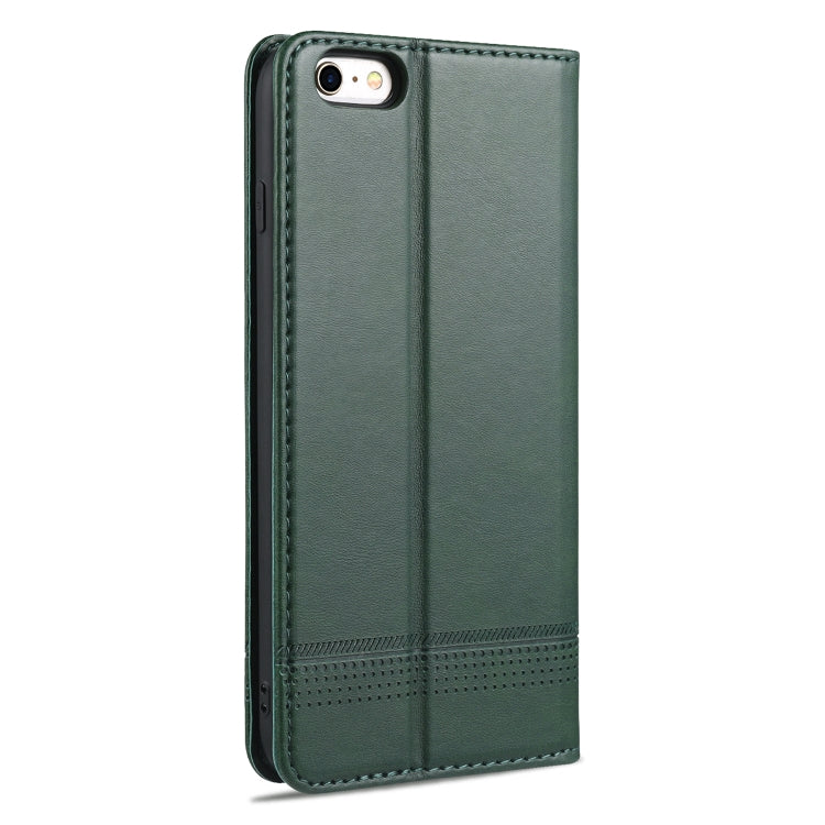 AZNS Magnetic Calf Texture Horizontal Flip Leather Case with Card Slots & Holder & Wallet For iPhone 8 / 7(Dark Green) - More iPhone Cases by AZNS | Online Shopping UK | buy2fix