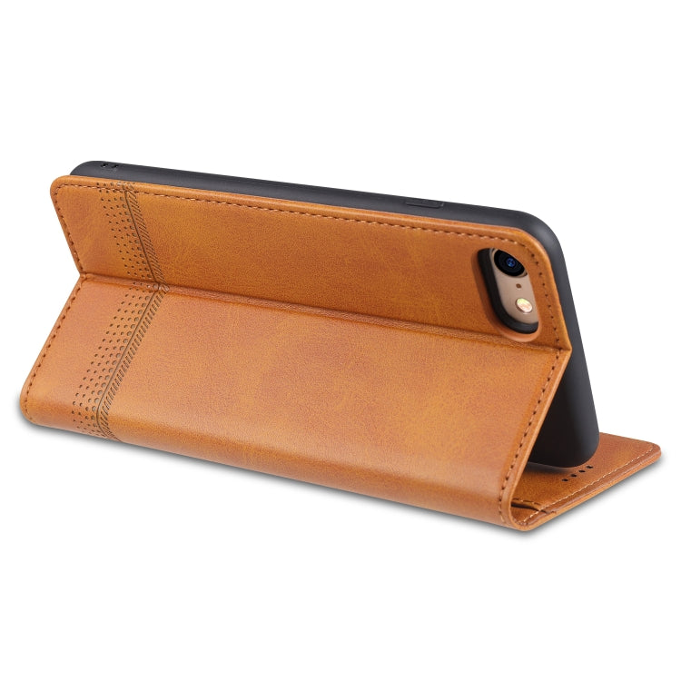 AZNS Magnetic Calf Texture Horizontal Flip Leather Case with Card Slots & Holder & Wallet For iPhone 8 / 7(Dark Green) - More iPhone Cases by AZNS | Online Shopping UK | buy2fix