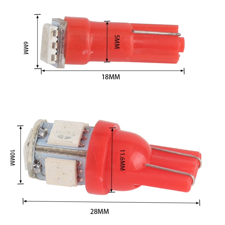 20 PCS T5 / T10 Car / Motorcycle Modification LED Turn Signal Light Clearance Lamp - In Car by buy2fix | Online Shopping UK | buy2fix