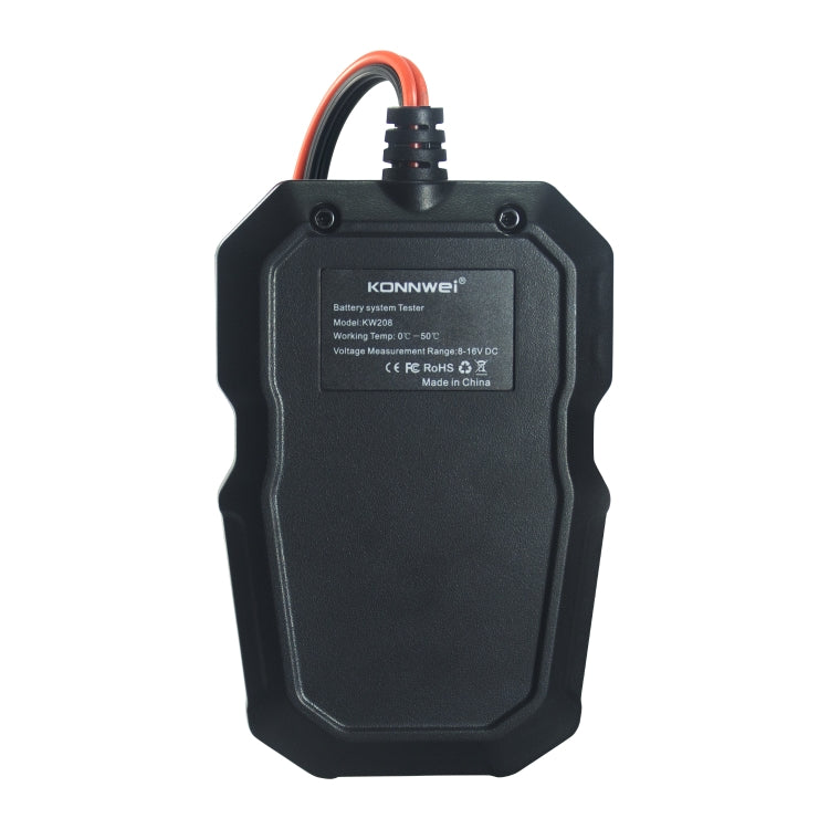 KONNWEI KW208 Car TFT Color Screen Battery Tester Support 8 Languages - In Car by KONNWEI | Online Shopping UK | buy2fix