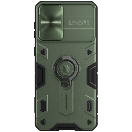 For Samsung Galaxy S21+ 5G NILLKIN Shockproof CamShield Armor Protective Case with Invisible Ring Holder(Green) - Galaxy S21+ 5G Cases by NILLKIN | Online Shopping UK | buy2fix