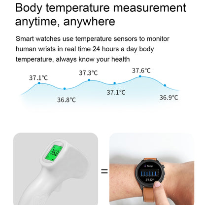 E80 1.3 inch TFT Color Screen IP68 Waterproof Smart Bracelet, Support Blood Oxygen Monitoring / Body Temperature Monitoring / Heart Rate Monitoring, Style:Silicone Strap(Black) - Smart Wear by buy2fix | Online Shopping UK | buy2fix