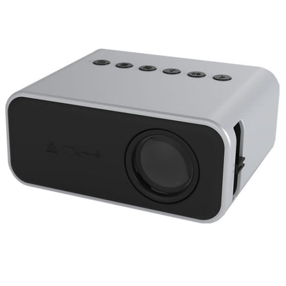 T500 1920x1080P 80 Lumens Portable Mini Home Theater LED HD Digital Projector Without Remote Control & Adaptor(White) - Consumer Electronics by buy2fix | Online Shopping UK | buy2fix