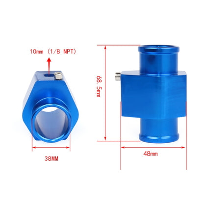 Car Water Temperature Meter Temperature Gauge Joint Pipe Radiator Sensor Adaptor Clamps, Size:38mm(Blue) - In Car by buy2fix | Online Shopping UK | buy2fix