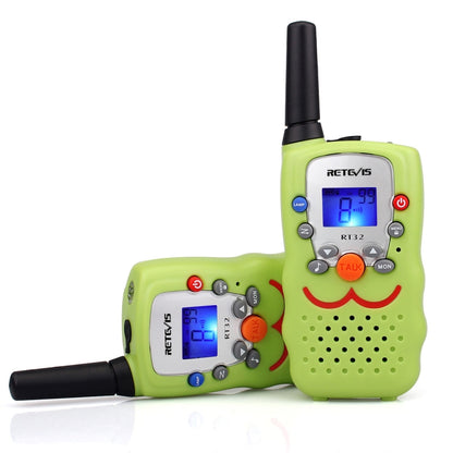 1 Pair RETEVIS RT32 0.5W US Frequency 462.550-467.7125MHz 22CH Handheld Children Walkie Talkie(Green) - Children by RETEVIS | Online Shopping UK | buy2fix