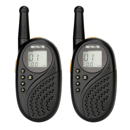 1 Pair RETEVIS RT35 0.5W EU Frequency 446MHz 8CH Handheld Children Walkie Talkie(Black) - Children by RETEVIS | Online Shopping UK | buy2fix