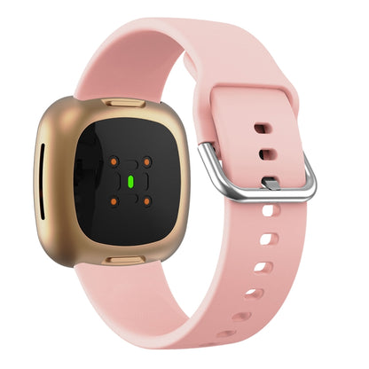 For Fitbit Versa 3 Silicone Watch Band(Pink) - Watch Bands by buy2fix | Online Shopping UK | buy2fix