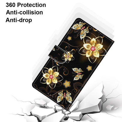 For Xiaomi Redmi Note 10 5G Coloured Drawing Cross Texture Horizontal Flip PU Leather Case with Holder & Card Slots & Wallet & Lanyard(Gold Diamond Butterfly) - Xiaomi Cases by buy2fix | Online Shopping UK | buy2fix