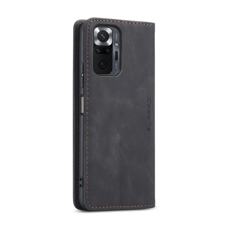 For Xiaomi Redmi Note 10 Pro 4G / Note 10 Pro Max CaseMe 013 Multifunctional Horizontal Flip Leather Case with Holder & Card Slot & Wallet(Black) - Xiaomi Cases by CaseMe | Online Shopping UK | buy2fix