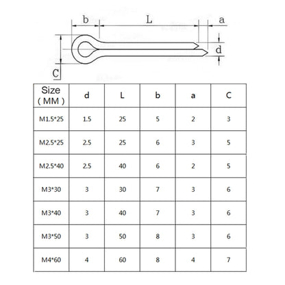 A5535 150 PCS Car U-shape 304 Stainless Steel Cotter Pin Clip Key Fastner Fitting Assortment Kit - In Car by buy2fix | Online Shopping UK | buy2fix