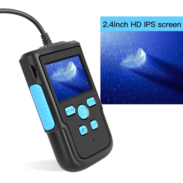 P60B 3.9mm 1080P 2.4 inch IPS Screen IP68 Waterproof HD Digital Endoscope, Length:5m Hard Cable - Consumer Electronics by buy2fix | Online Shopping UK | buy2fix