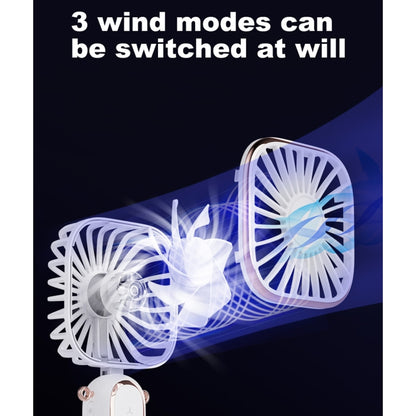 WT-TX6 Portable Foldable USB Charging Mosquito Repellent Handheld Electric Fan, 3 Speed Control(White) - Consumer Electronics by buy2fix | Online Shopping UK | buy2fix