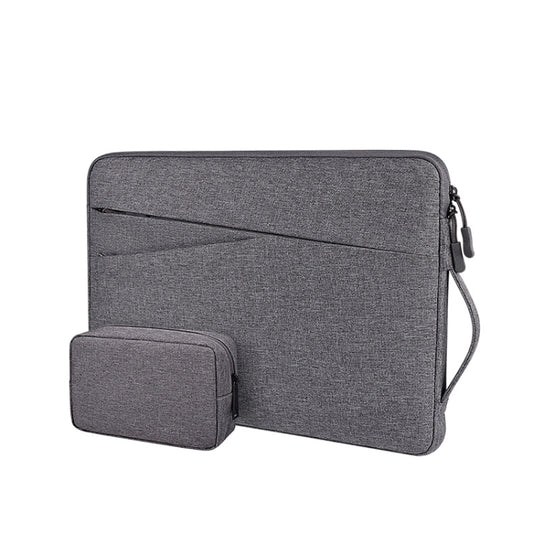 ND01DS Polyester Notebook Laptop Liner Bag with Small Bag, Size:13.3 inch(Deep Space Gray) - 13.3 inch by buy2fix | Online Shopping UK | buy2fix