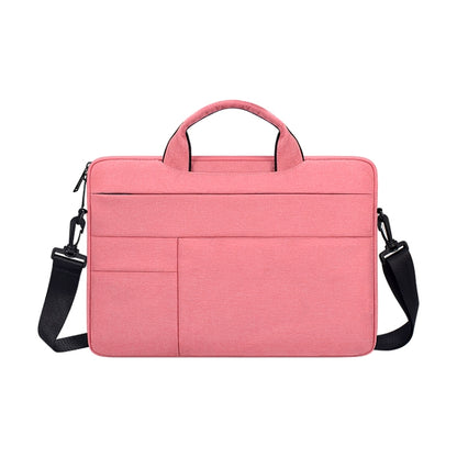 ND05SDJ Oxford Cloth + Nylon Laptop Portable Shoulder Bag, Size:14.1-15.4 inch(Pink) - 15 inch by buy2fix | Online Shopping UK | buy2fix