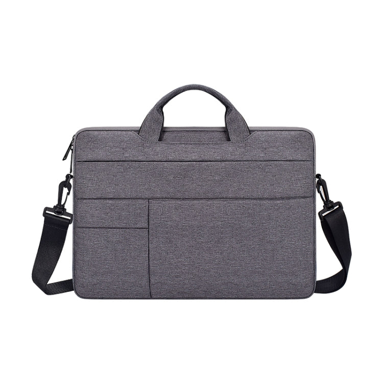 ND05SDJ Oxford Cloth + Nylon Laptop Portable Shoulder Bag, Size:14.1-15.4 inch(Deep Space Gray) - 15 inch by buy2fix | Online Shopping UK | buy2fix