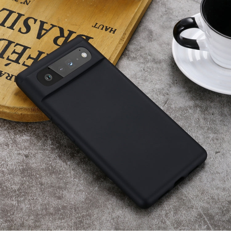 For Google Pixel 6 Pure Color Liquid Silicone Shockproof Full Coverage Case(Black) - Google Cases by buy2fix | Online Shopping UK | buy2fix