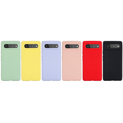 For Google Pixel 6 Pure Color Liquid Silicone Shockproof Full Coverage Case(Purple) - Mobile Accessories by buy2fix | Online Shopping UK | buy2fix