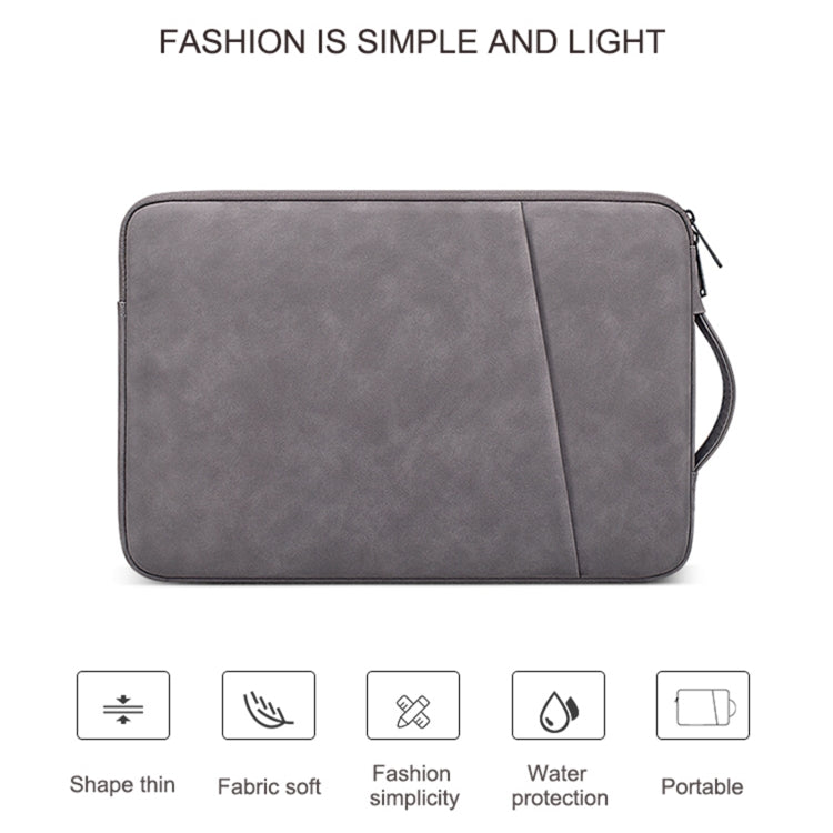 ND08 Sheepskin Notebook Iner Bag, Size:14.1-15.4 inch(Deep Space Gray) - 14.1 inch by buy2fix | Online Shopping UK | buy2fix