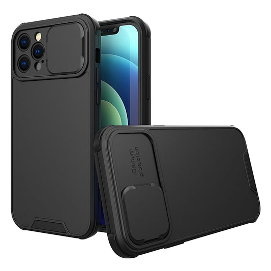 For iPhone 11 Pro Sliding Camera Cover Design PC + TPU Protective Case(Black) - iPhone 11 Pro Cases by buy2fix | Online Shopping UK | buy2fix