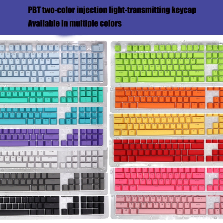 HXSJ P9 104 Keys PBT Color Mechanical Keyboard Keycaps(Yellow) - Other by HXSJ | Online Shopping UK | buy2fix